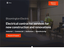 Tablet Screenshot of bloomingtonelectric.com